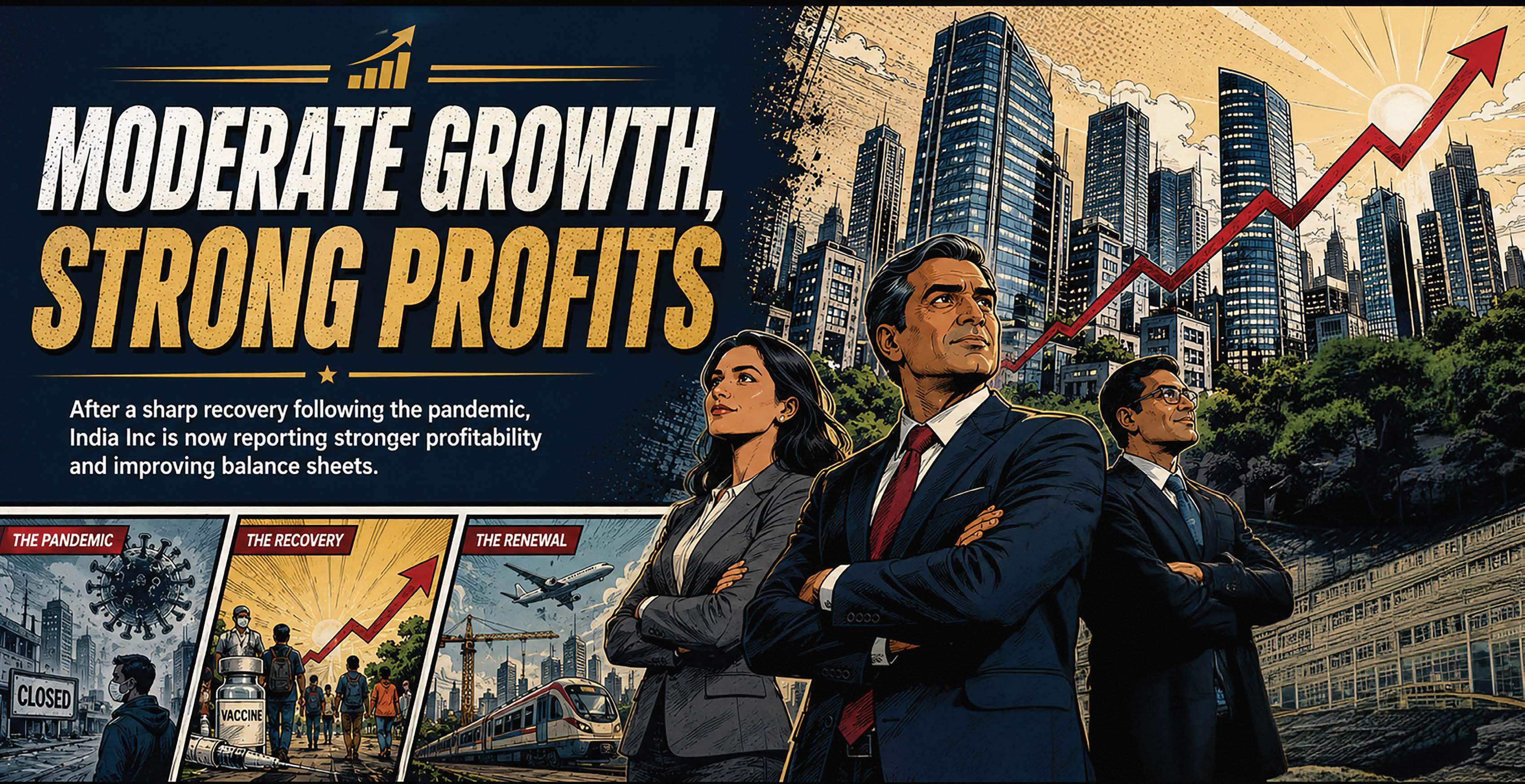 MODERATE GROWTH, STRONG PROFITS